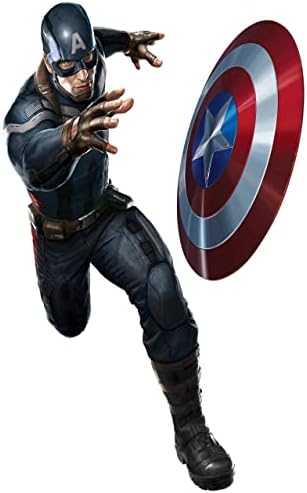 Стикер за стена Marvel Капитан Америка Стикер На стената е Супергерой Отмъстителите Стикер Стикер Спалня