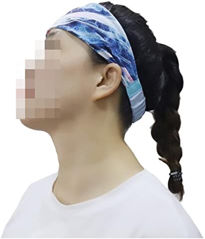 ASZX Спорт Йога Sweatband лента за глава За жени Бягане Колоездене Коса Група Дишаща кърпа 113 (Цвят : 07,
