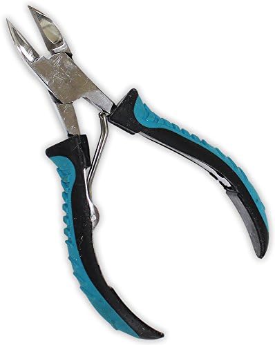 5-инчов извити челюстная машина за рязане на ноктите с тюркоаз и черни дръжки (ToolUSA: LPAK-81-P667)