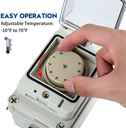 Контролер антиобледенителя briidea, Блок за управление на размразяване Автоматично Включва и Изключва вашия Антиобледенитель 120V, Регулируеми Настройки на температу?