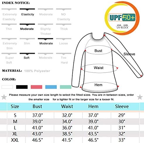 HISKYWIN Дамски UPF 50+ Защита от Слънцето С Дълъг/Къс Ръкав Градинска Тениска на Спортен Топ Рашгарды
