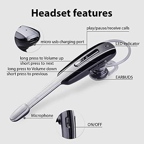 Слушалката е Съвместима с Samsung S21 in Ear Wireless Bluetooth Шумоподавляющий слушалка (бял/сребрист)