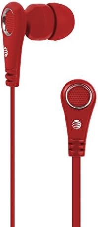 AT&T PEBM01-WHT Стерео слушалки в ушите с микрофон и кабел без entanglements, бял