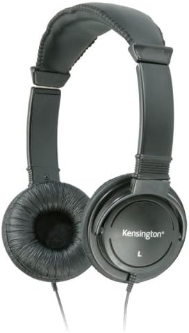 На едро КАЛЪФ 10 - Kensington Hi-Fi Headphones -Hi-fi Слушалки, 40 мм драйвери, 9' Кабел, 1Each, Черен
