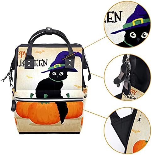 Раница за Лаптоп, за Жени, Мъже Модни Пътни Чанти за Ежедневни Раници Раница Котка на Хелоуин