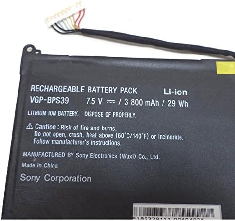 ELESKY 7.5 V 29Wh 3800mAh Батерия за лаптоп VGP-BPS39 е Съвместим с Sony Vaio Tap 11 SVT11 BPS39 Тестван