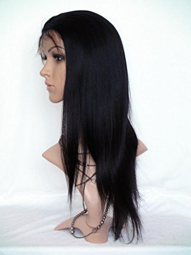High-Quanlity Full Lace Wigs 12 Soft-european Hair Реми Human Hair Перука YAKI Natural Straight 1Б