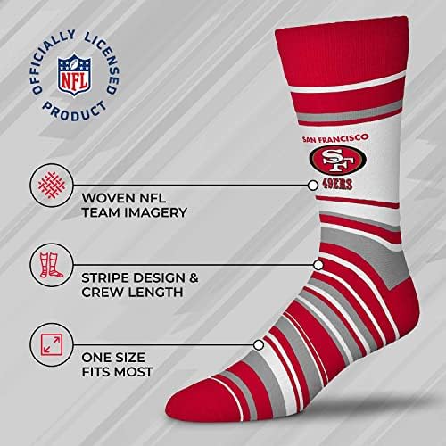 NFL Шарени Рокля, Чорапи, Един Размер Подходящ За Повечето Обувки за Мъже, Жени, Младежи, Игри на Ден Облекло