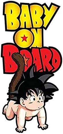 етикети Baby on Board за Dragonball GokuCartoon - Sticker Graphic Рибка Decal