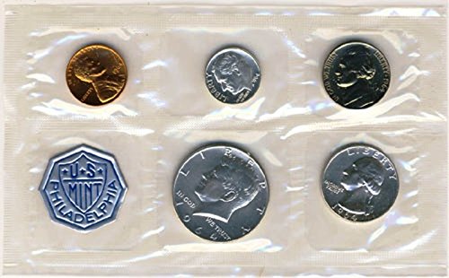 1964 P Монетен Двор на САЩ Мента - 5 Монета Доказателство Комплект с Оригинален Правителството Опаковка Доказателство