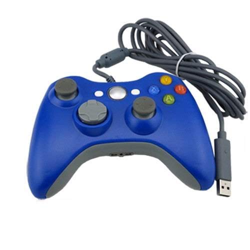 OSTENT Кабелен USB Кабел е Съвместим Контролер за Xbox 360 на Microsoft Конзоли PC Компютър, видео игри - син Цвят