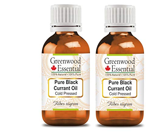 Greenwood Essential Pure Black Currant Oil (Ribes nigrum) е Натурален Терапевтичен Клас, Студено пресовано за Лична хигиена, 15 мл (0,50 грама)