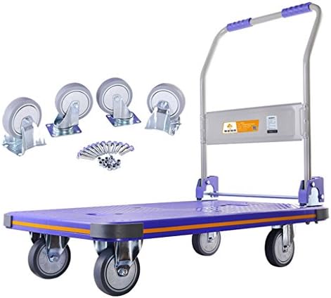 Количка за ZLH количката за пазаруване на борда количка издърпайте колелото на тролей ням натискане на крилото колички като колички натоварване ръчни колички 150 до 3