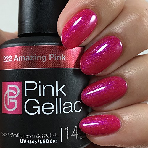 Розов гел-лак Gellac 222 Amazing Розов UV/LED