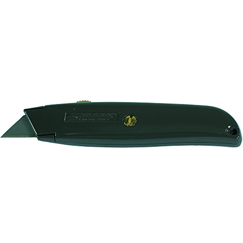 BOX USA Standard Utility Knife, Сив, Нож с метална дръжка и подвижни остриета, идеални за доставка и получаване, занаяти и складиране на използване, Корпус от 10