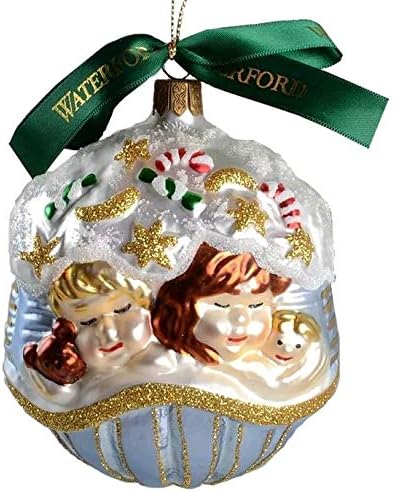 Waterford Holiday Heirlooms 'TWAS The Night Before Christmas Series All Snug in Their Beds Коледа Ornament