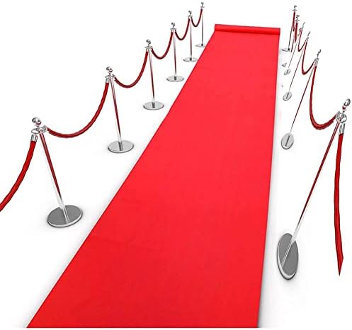 Червена руло килим, Бегач на преминаване на килима писта, Необходимо украса на партията, Лесно се полага плочки е Подходящ за вътрешно или външно, сватба, абитуриен?