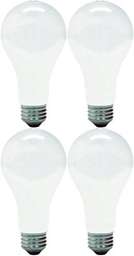 Лампа с нажежаема жичка GE 11585-4 А21 Мека бяла, 200 W, 4 опаковки