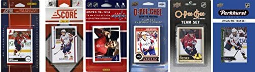 NHL Washington Capitals Men ' s 6 Different Licensed Trading Card Team Sets, White