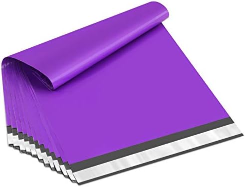 UCGOU Поли Mailers 10x13 Inch Purple 200 Pack Доставка Bags #4 Strong Mailing Пликове Boutique Packaging Postal Самостоятелно Seal Adhesive Waterproof and Tear Proof Small Business for Clothes,Books