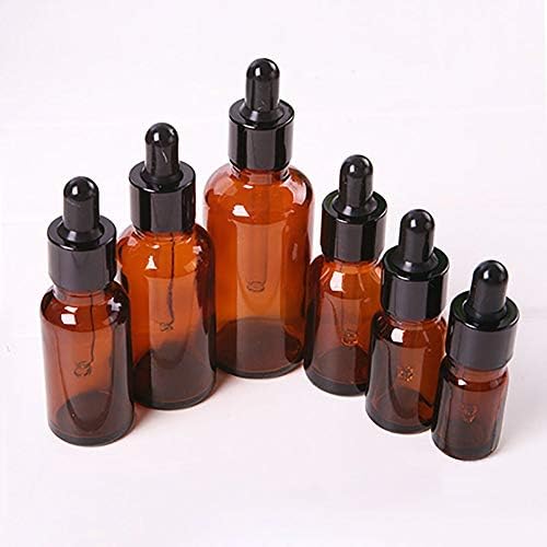 U-M 1pcs Amber Brown Glass Bottles with Капкомер Pipettes Liquid Eye Капкомер 5 ml-100ml Brown 5 ml Durable and PracticalHigh Cost Performance
