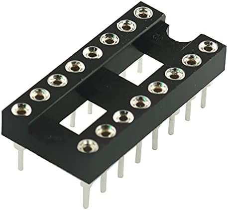 TAODAN IC Socket 10PCS 2.54 mm Pitch 7.6 Row Pitch 2 Row 16 Round Pins Запояване DIP IC Чип Socket Adapter