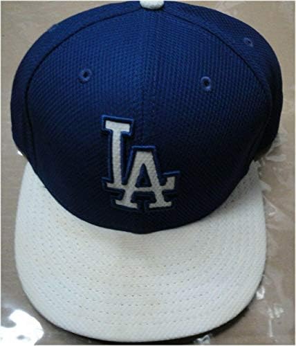 Лос Анджелис Доджърс #98 Автентичната играта Използва бейзболна шапка MLB Cap Dirt on Rim - Game Used MLB Hats