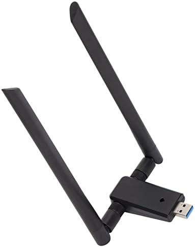 Безжичен WiFi Адаптер, WiFi Адаптер на USB 3.0 Висока Стабилност Висок Коефициент на Печалба за персонални КОМПЮТРИ за вашия Работен Плот за Лаптоп
