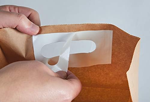 Крафт-екологично чистата кафява хартия, Hand Pass & Security adhesive Carrier Bag, 26 x 14 x 29 см, 70 гр, 400 бр.