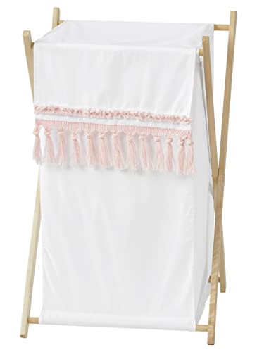 Sweet Jojo Designs Boho Бохемска Baby Kid Clothes Laundry Пречат - Pink Blush and White Farmhouse Shabby